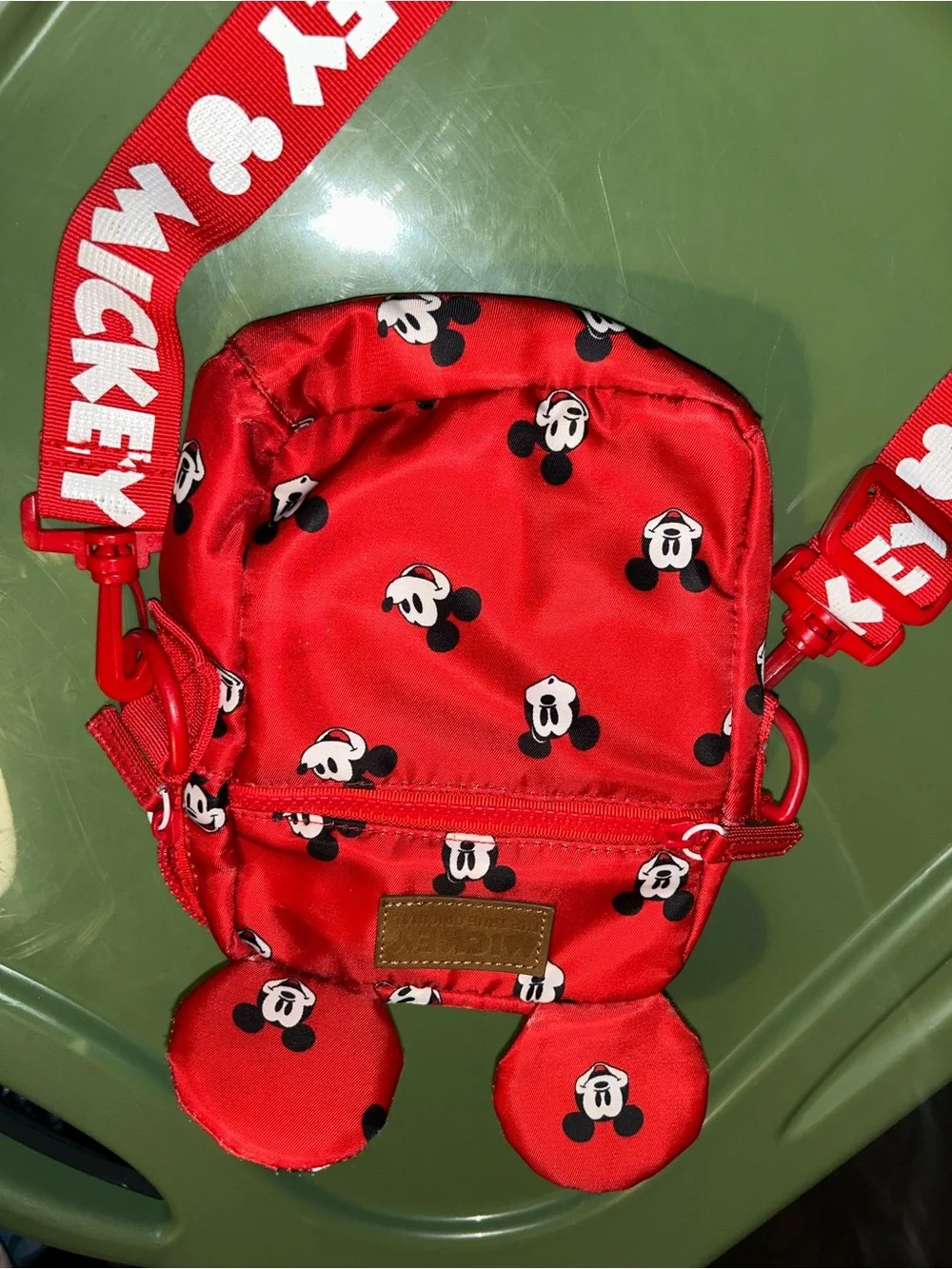 Disney Red Mickey Mouse Kids Crossbody Bag with Ear Details